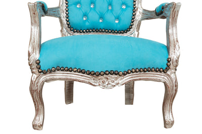 Biscottini POLTRONA DA BAMBINO STILE FRANCESE LUIGI XVI IN LEGNO MASSELLO DI FAGGIO Sedia