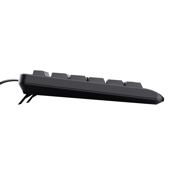 Tastiera Integrale Trust Basic - Tasti silenziosi - USB - Nero