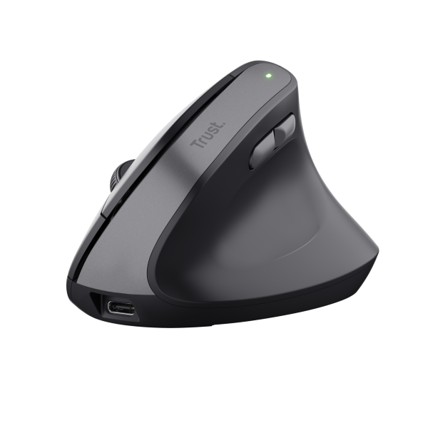 Mouse wireless Ergonomico Trust Bayo II - Mano destra - Verticale - RF Wireless - Ottico - 2400 DPI