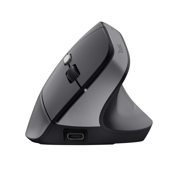 Mouse wireless Ergonomico Trust Bayo II - Mano destra - Verticale - RF Wireless - Ottico - 2400 DPI