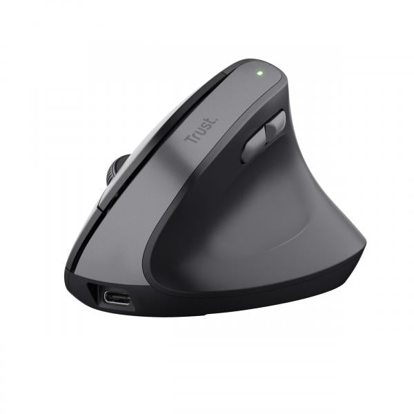 Mouse wireless Ergonomico Trust Bayo II - Mano destra - Verticale - RF Wireless - Ottico - 2400 DPI