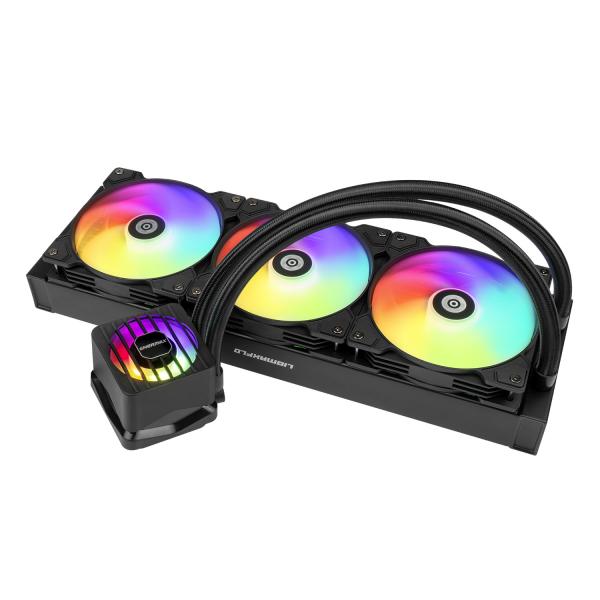 Enermax ELC-LMF360T-ARGB sistema di raffreddamento per computer Processore Raffreddatore di liquidi tutto in uno 12 cm Nero 2 pz