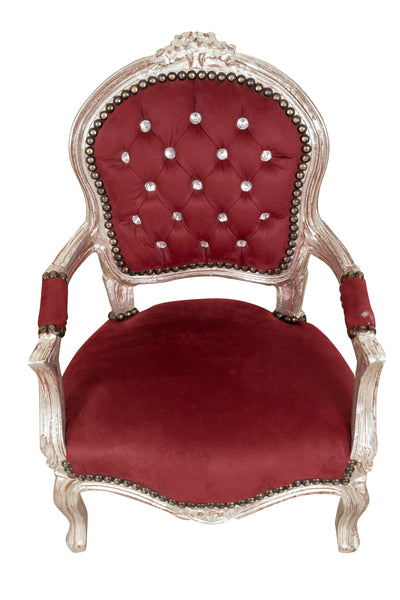 Biscottini POLTRONA DA BAMBINO STILE FRANCESE LUIGI XVI IN LEGNO MASSELLO DI FAGGIO Sedia