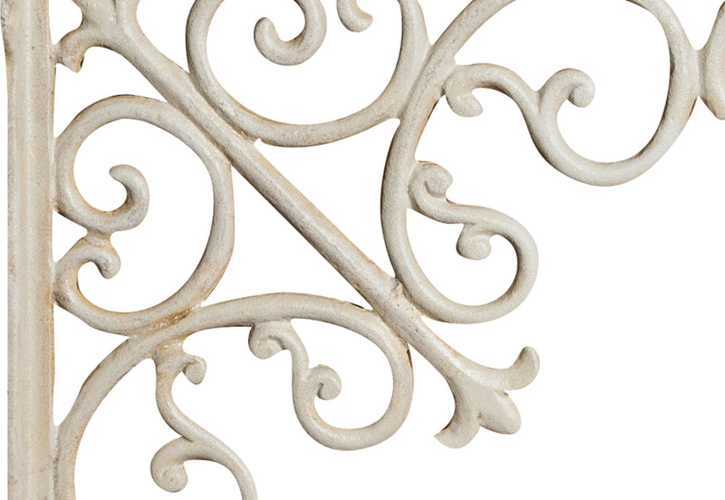 Biscottini Mensola a muro in ghisa L39xP5xH39 cm finitura bianca anticata Reggi realizzata