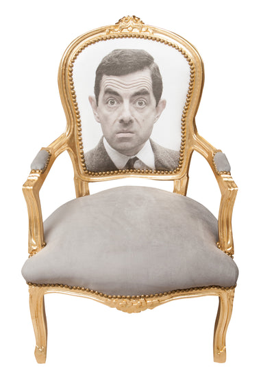 Biscottini Poltrona stile francese Luigi XVI in legno massello di faggio XVI, faggio,