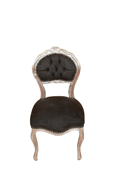 Biscottini Sedia stile francese Luigi XVI in legno massello di faggio poltroncina XVI,