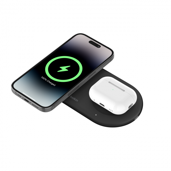 Belkin BoostCharge Pro 2-in-1 - Tappetino di ricarica induttivo