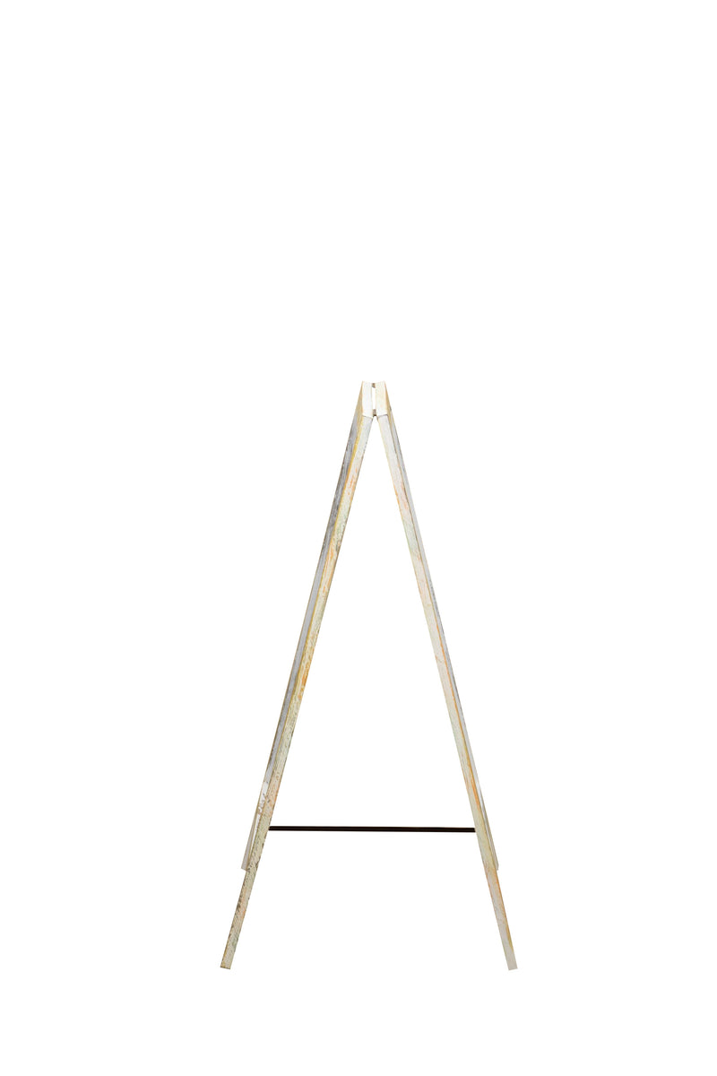 Biscottini LAVAGNA DA TERRA BIFACCIALE CON CORNICE IN LEGNO L50XPR4,5XH100 CM legno.