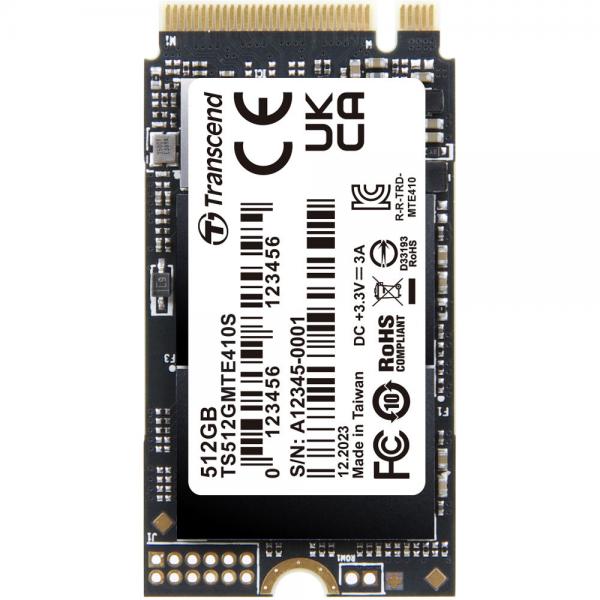 Transcend MTE410S - SSD - 512 GB - intern - M.2 2242 - PCIe 4.0 x4 (NVMe)