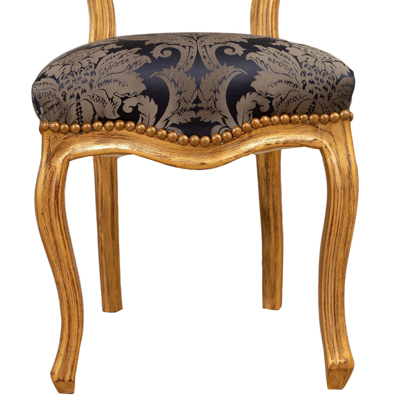 Biscottini Sedia poltroncina stile francese Luigi XVI in legno massello di faggio Offerta