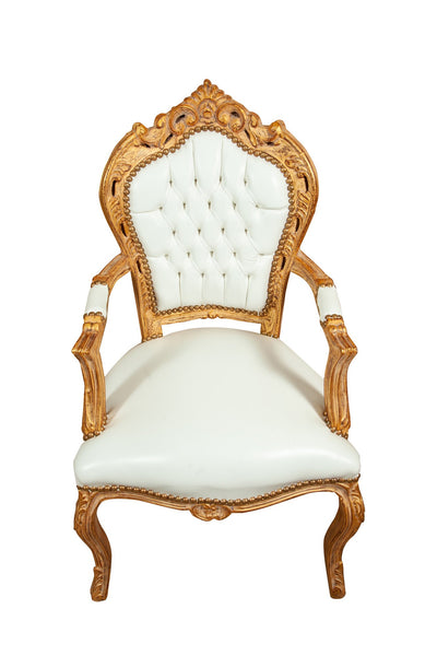 Biscottini Poltrona stile francese Luigi XVI in legno massello di faggio XVI, faggio,