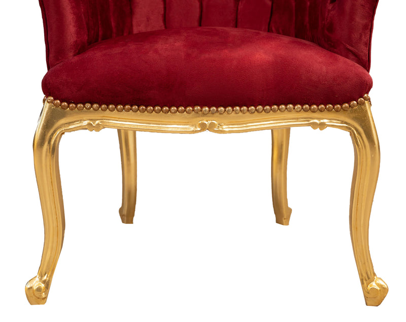 Biscottini Poltrona stile francese Luigi XVI in legno massello di faggio Sedia XVI, faggio,