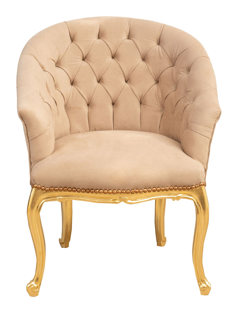 Biscottini Poltrona stile francese Luigi XVI in legno massello di faggio Sedia XVI, faggio,