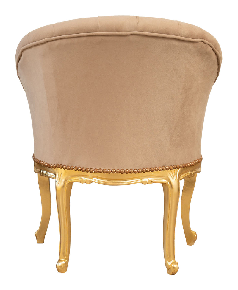 Biscottini Poltrona stile francese Luigi XVI in legno massello di faggio Sedia XVI, faggio,