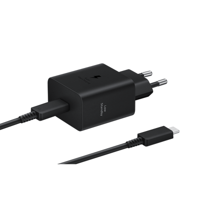 CARICABATTERIA DA RETE SAMSUNG SUPER FAST CHARGING 45W USB-C EP-T4511XBEGEU + CAVO TYPE-C BLACK