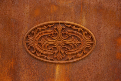 Biscottini Cancello in ferro finitura anticata L332XPR8XH254 CM forgiato mano verniciato