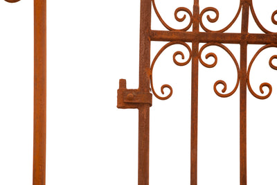 Biscottini Cancello in ferro finitura anticata L332XPR8XH254 CM forgiato mano verniciato