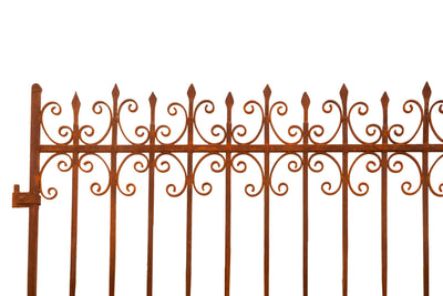 Biscottini Cancello in ferro finitura anticata L332XPR8XH254 CM forgiato mano verniciato