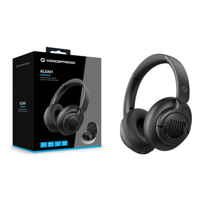 Conceptronic Alvah02b Cuffia Con Cavo E Senza Cavo A Padiglione Musica E Chiamate Bluetooth Nero