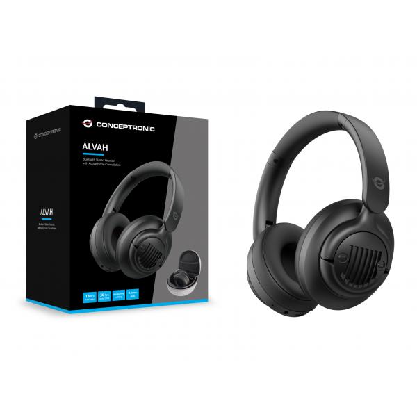 Conceptronic Alvah02b Cuffia Con Cavo E Senza Cavo A Padiglione Musica E Chiamate Bluetooth Nero