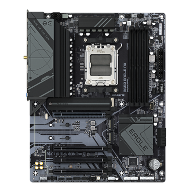 Scheda Madre Gigabyte B650 EAGLE AX - Socket AM5 - Supporta i processori AMD Ryzen Serie 7000/8000/9000 - 4x DDR5 - RAID 0, 1,10 - DisplayPort, Hdmi - USB 3.2/2.0 - Gigabit LAN - Audio HD 7.1 - PCI E