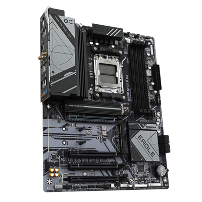 Scheda Madre Gigabyte B650 EAGLE AX - Socket AM5 - Supporta i processori AMD Ryzen Serie 7000/8000/9000 - 4x DDR5 - RAID 0, 1,10 - DisplayPort, Hdmi - USB 3.2/2.0 - Gigabit LAN - Audio HD 7.1 - PCI E