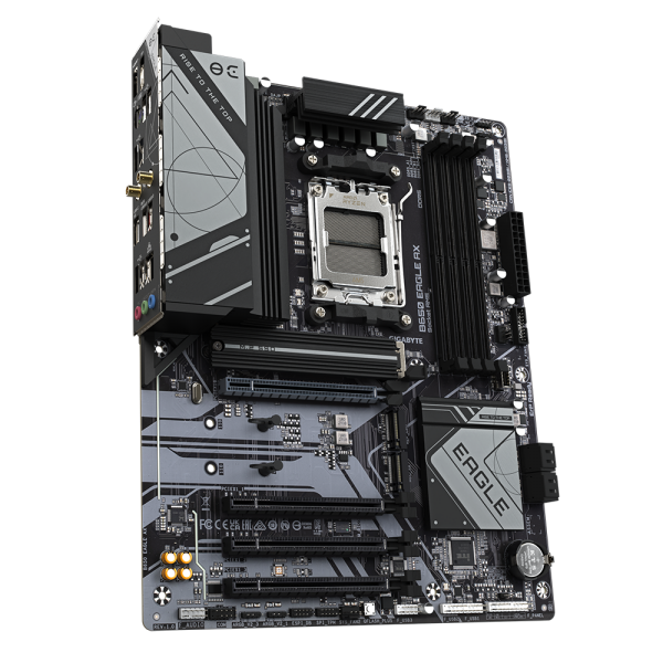 Scheda Madre Gigabyte B650 EAGLE AX - Socket AM5 - Supporta i processori AMD Ryzen Serie 7000/8000/9000 - 4x DDR5 - RAID 0, 1,10 - DisplayPort, Hdmi - USB 3.2/2.0 - Gigabit LAN - Audio HD 7.1 - PCI E