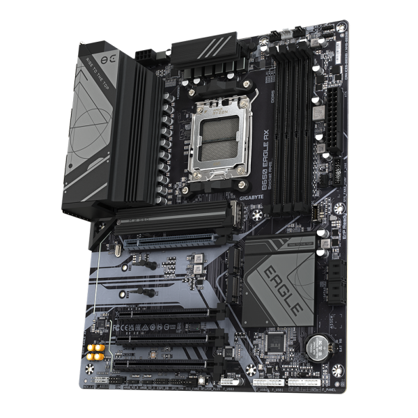 Scheda Madre Gigabyte B650 EAGLE AX - Socket AM5 - Supporta i processori AMD Ryzen Serie 7000/8000/9000 - 4x DDR5 - RAID 0, 1,10 - DisplayPort, Hdmi - USB 3.2/2.0 - Gigabit LAN - Audio HD 7.1 - PCI E