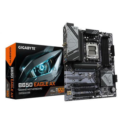 Scheda Madre Gigabyte B650 EAGLE AX - Socket AM5 - Supporta i processori AMD Ryzen Serie 7000/8000/9000 - 4x DDR5 - RAID 0, 1,10 - DisplayPort, Hdmi - USB 3.2/2.0 - Gigabit LAN - Audio HD 7.1 - PCI E
