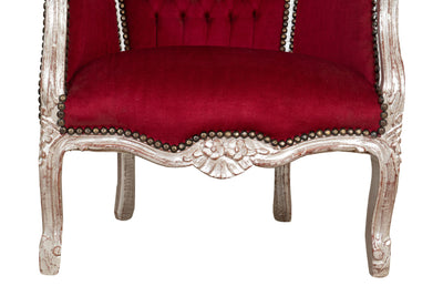 Biscottini Poltrona stile francese Luigi XVI in legno massello di faggio XVI, faggio,