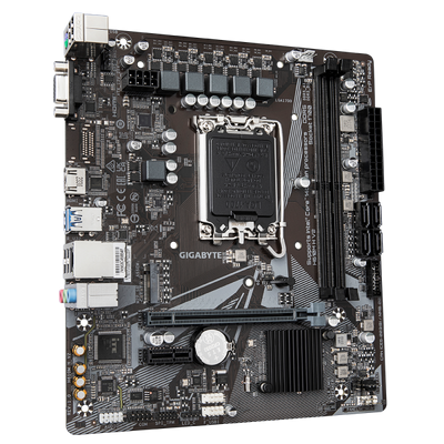 Gigabyte H610M H V2 - 1.0 - scheda madre - micro ATX - socket LGA1700 - chipset H610 - USB 3.2 Gen 1 - Gigabit LAN - grafica integrata (CPU richiesta)