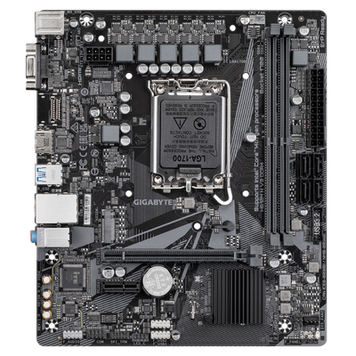 Gigabyte H610M H V3 DDR4 - 1.0 - scheda madre - micro ATX - socket LGA1700 - chipset H610 - USB 3.2 Gen 1 - Gigabit LAN - grafica integrata (CPU richiesta)
