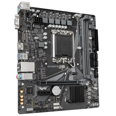 Gigabyte H610M H V3 DDR4 - 1.0 - scheda madre - micro ATX - socket LGA1700 - chipset H610 - USB 3.2 Gen 1 - Gigabit LAN - grafica integrata (CPU richiesta)