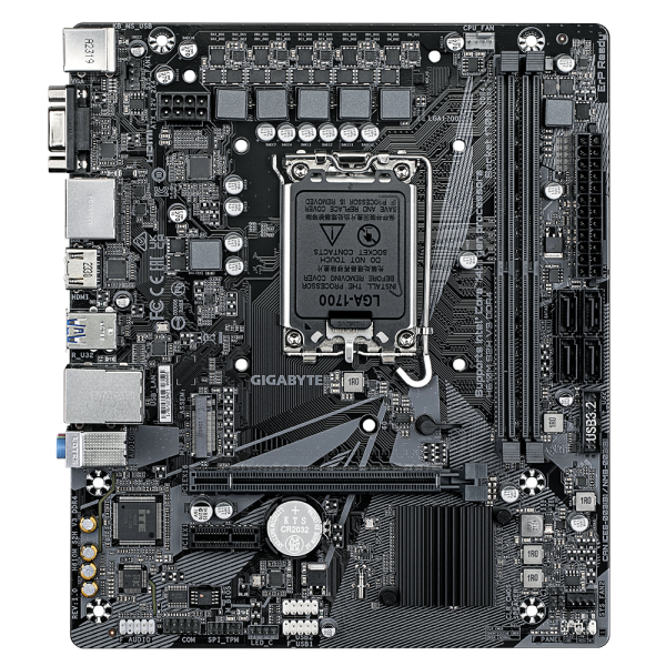 Gigabyte H610M S2H V3 DDR4 - 1.0 - scheda madre - micro ATX - socket LGA1700 - chipset H610 - USB 3.2 Gen 1 - Gigabit LAN - grafica integrata (CPU richiesta)