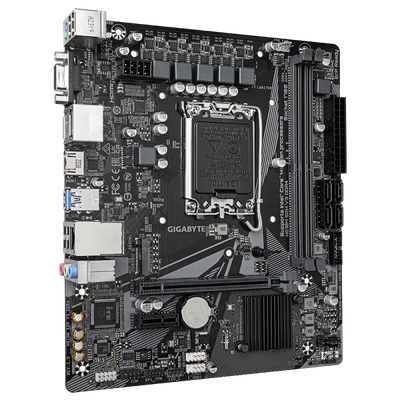 Gigabyte H610M S2H V3 DDR4 - 1.0 - scheda madre - micro ATX - socket LGA1700 - chipset H610 - USB 3.2 Gen 1 - Gigabit LAN - grafica integrata (CPU richiesta)