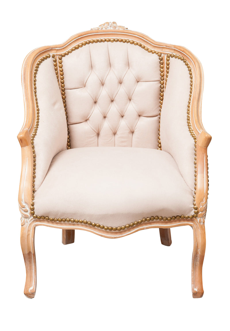 Biscottini Poltrona stile francese Luigi XVI in legno massello di faggio XVI, faggio,