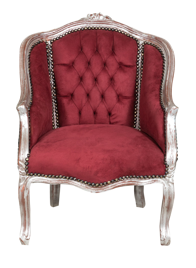 Biscottini POLTRONA STILE FRANCESE LUIGI XVI IN LEGNO MASSELLO DI FAGGIO XVI, faggio,