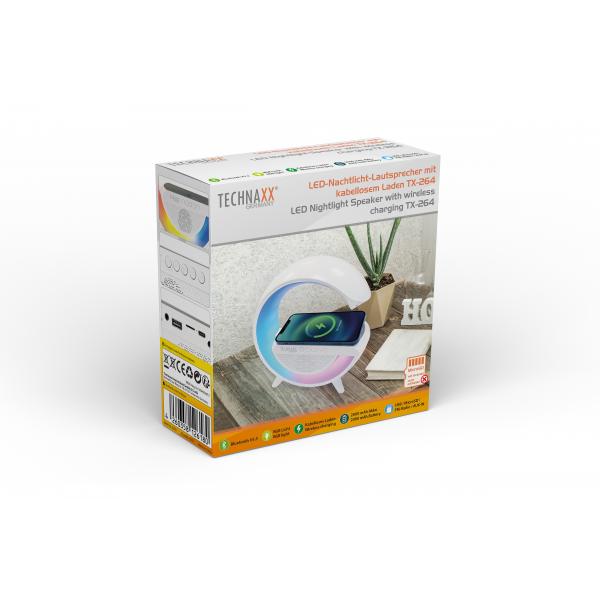 Altoparlante Bluetooth v5.3 con Luce LED e Ricarica Wireless, TX-264