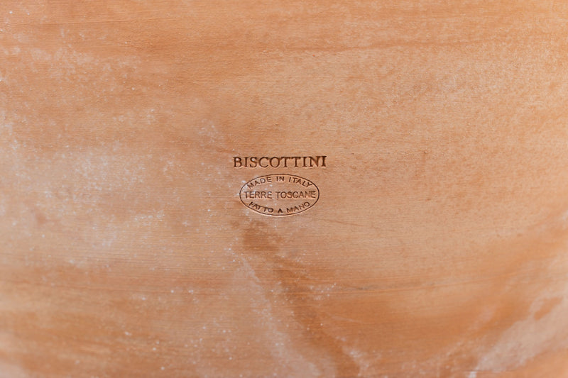 Biscottini Set 2 vasi in Terracotta 100% Made in Italy interamente Lavorati a Mano