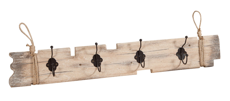 Biscottini Attaccapanni da parete in legno massello L79,5XPR7XH12 cm massello, dipinto