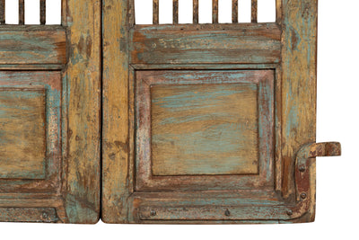 Biscottini Porta portone in legno massello e ferro da interno o da esterno vecchia e antica medievale scorrevole