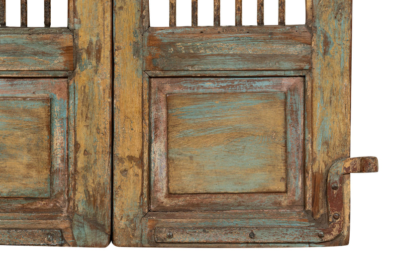 Biscottini Porta portone in legno massello e ferro da interno o da esterno vecchia e antica medievale scorrevole