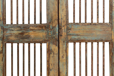 Biscottini Porta portone in legno massello e ferro da interno o da esterno vecchia e antica medievale scorrevole