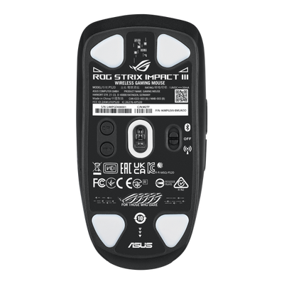 ASUS ROG Strix Impact III Wireless mouse Giocare Ambidestro RF senza fili + Bluetooth Ottico 36000 DPI