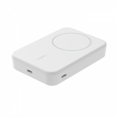 Belkin BoostCharge Pro Carica wireless Bianco (10K MAGSAFE POWERBANK W KICKSTANDWHT)