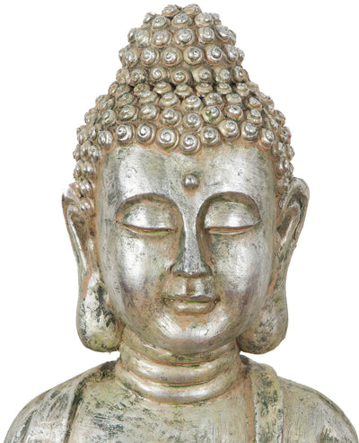 Biscottini Statua di Buddha in resina finitura oro anticato L36xPR29xH60 cm Statuetta