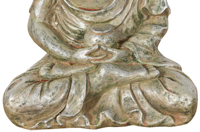 Biscottini Statua di Buddha in resina finitura oro anticato L36xPR29xH60 cm Statuetta