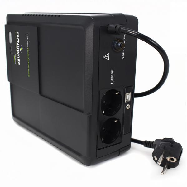 Tecnoware Ups Era Plus Active 1200va 840w 2xschuko Fgceraplat1202sch