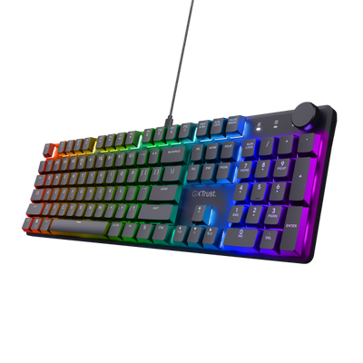 Tastiera GXT 866 Gaming USB Meccanica LED RGB Retroilluminata Colore Nero (Layout Italiano)
