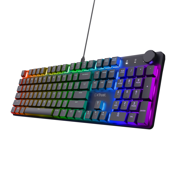 Tastiera GXT 866 Gaming USB Meccanica LED RGB Retroilluminata Colore Nero (Layout Italiano)